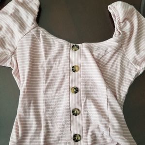 Of the shoulder button down top